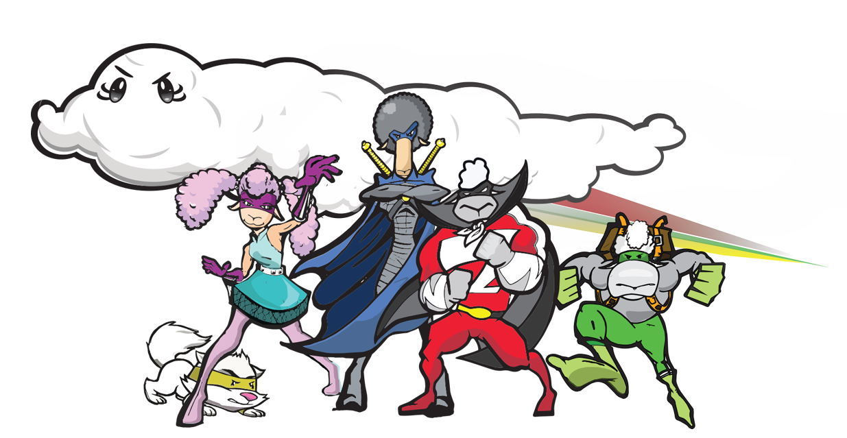 super cool, heroes, hero cartoon